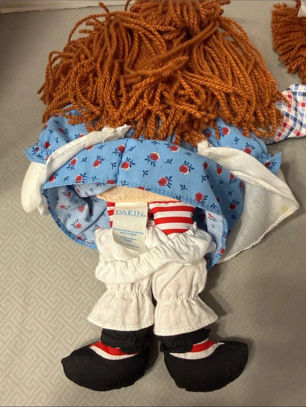 Vintage Dakin Raggedy Ann & Andy 85th Birthday Commemorative Plush Dolls Set 12”